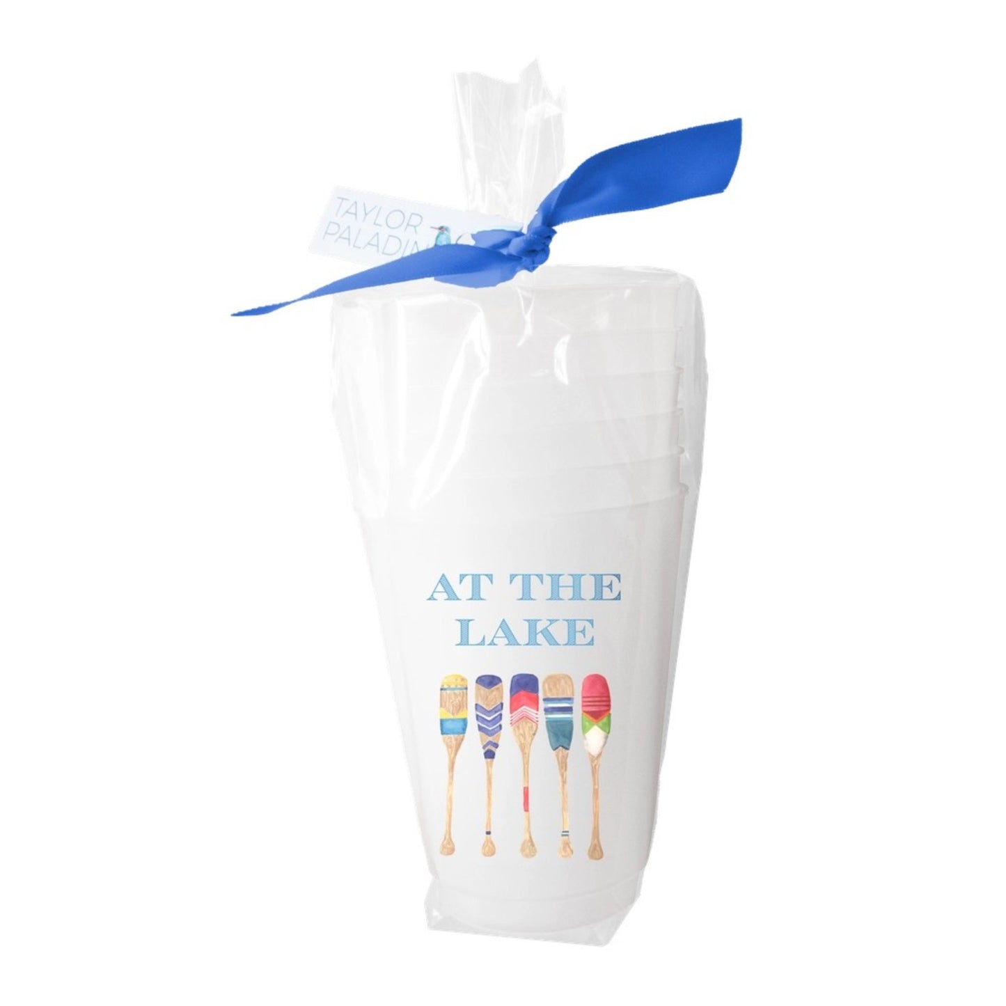 Frosted cups, lake design