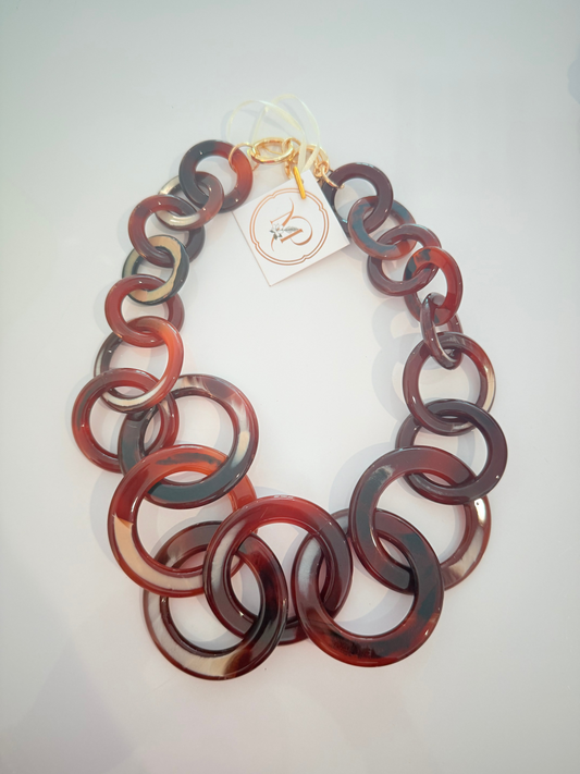 Resin Circle Necklace