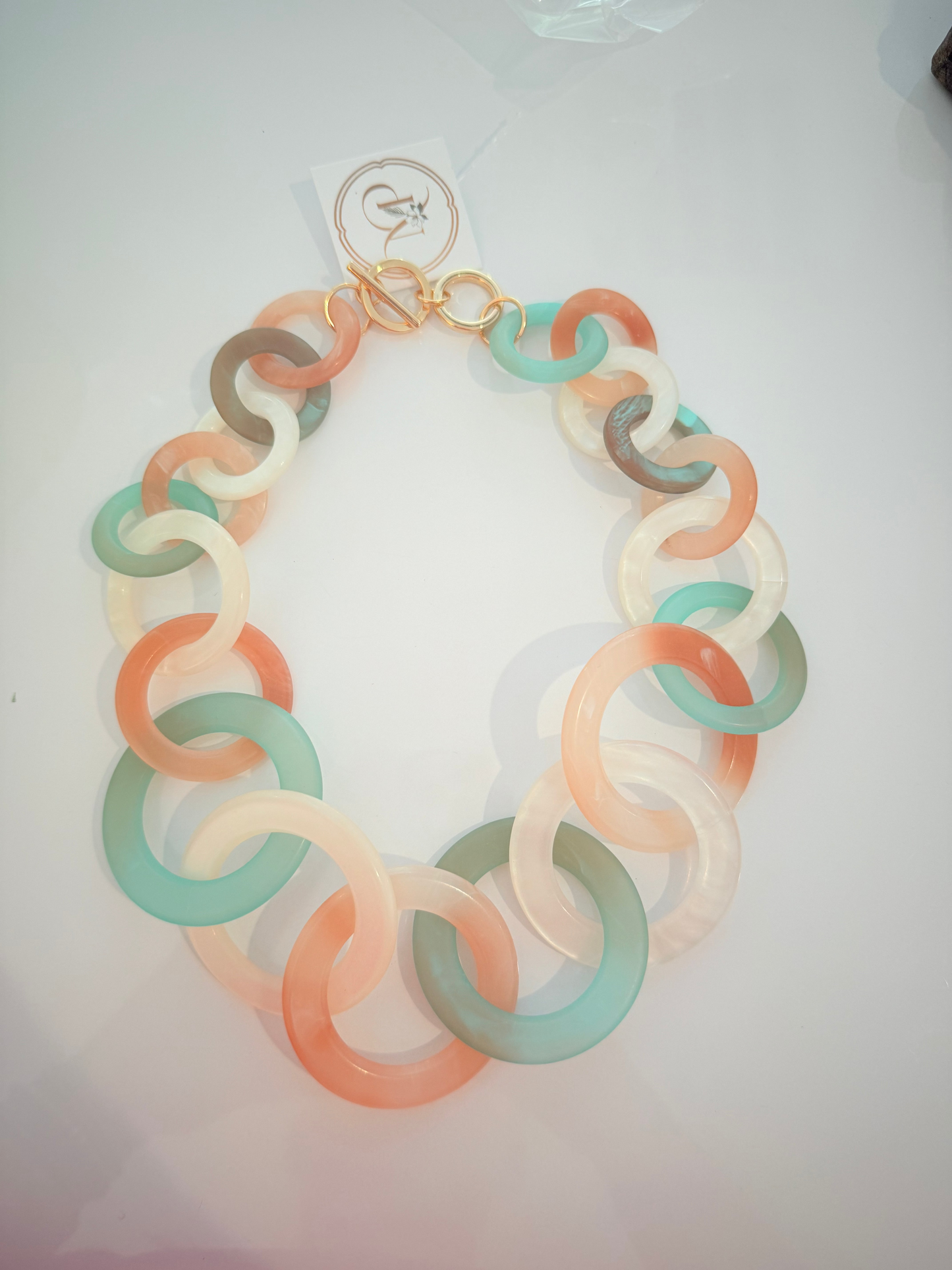 Resin Circle Necklace