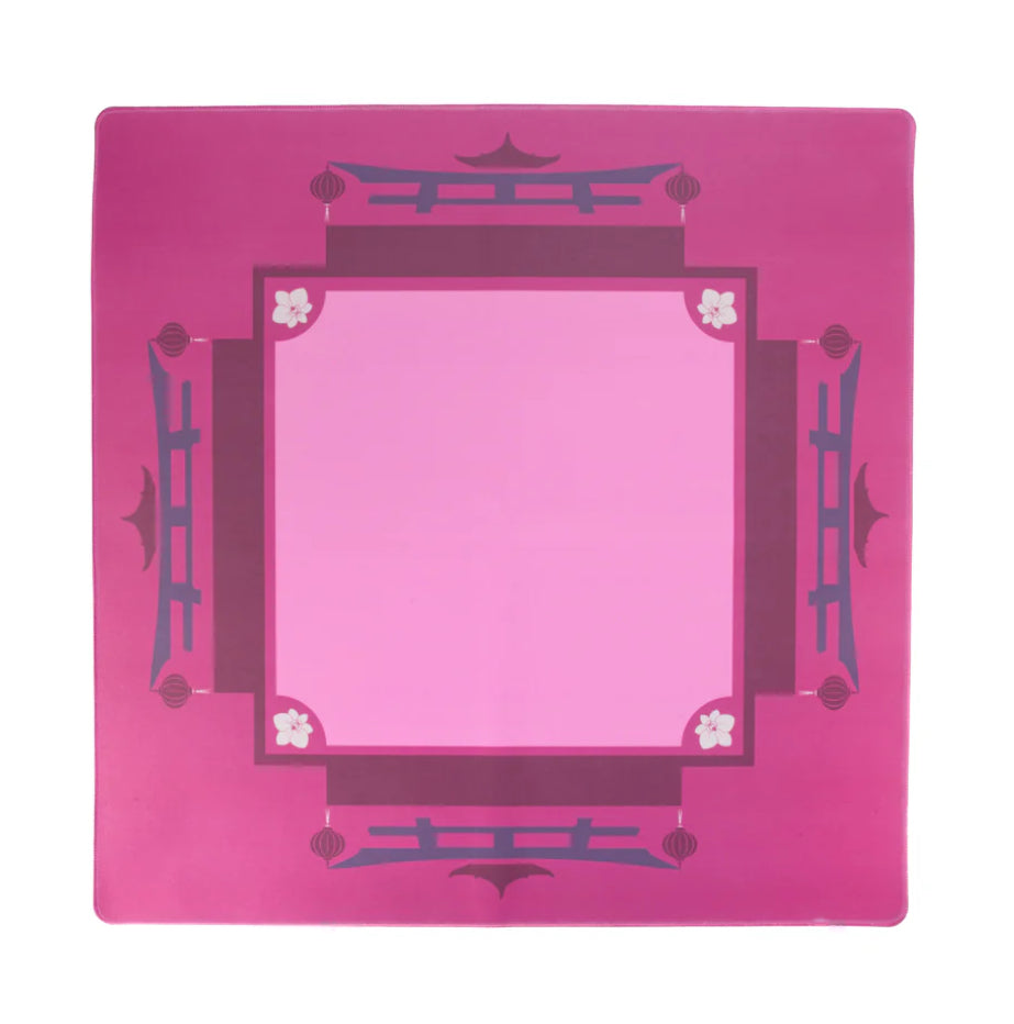 Pagoda Mahjong Mat Pink
