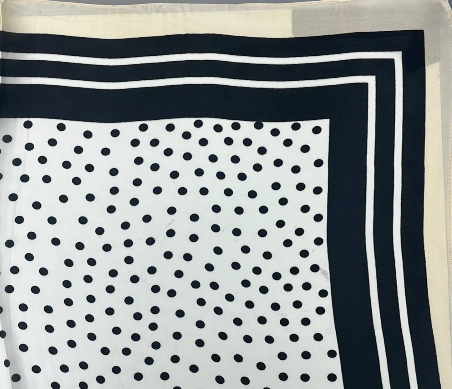 Beige and Black Scarf