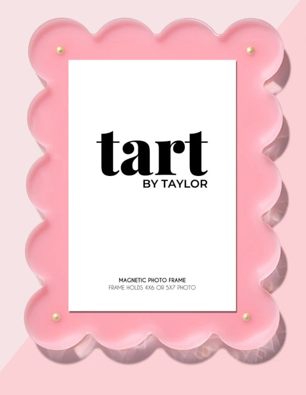 L Pink Acr Pic Frame