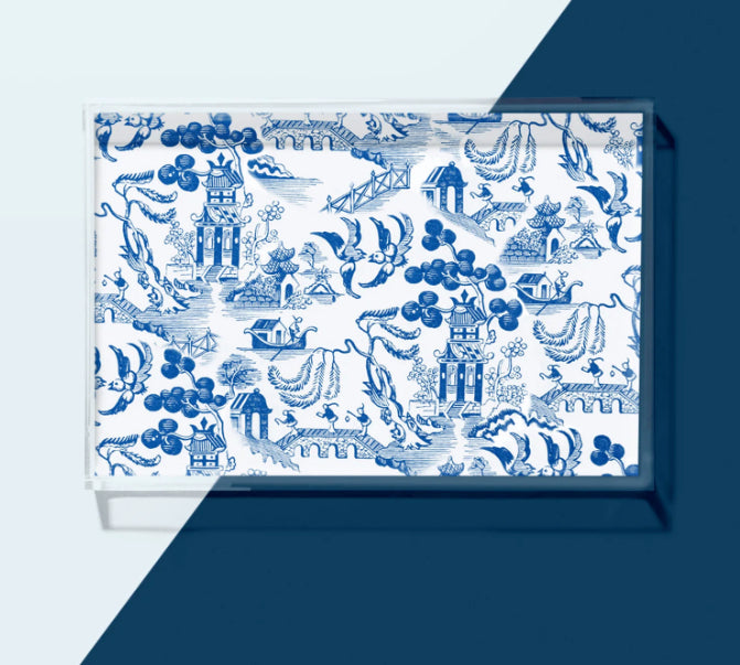 Chinoiserie Print Small Tray