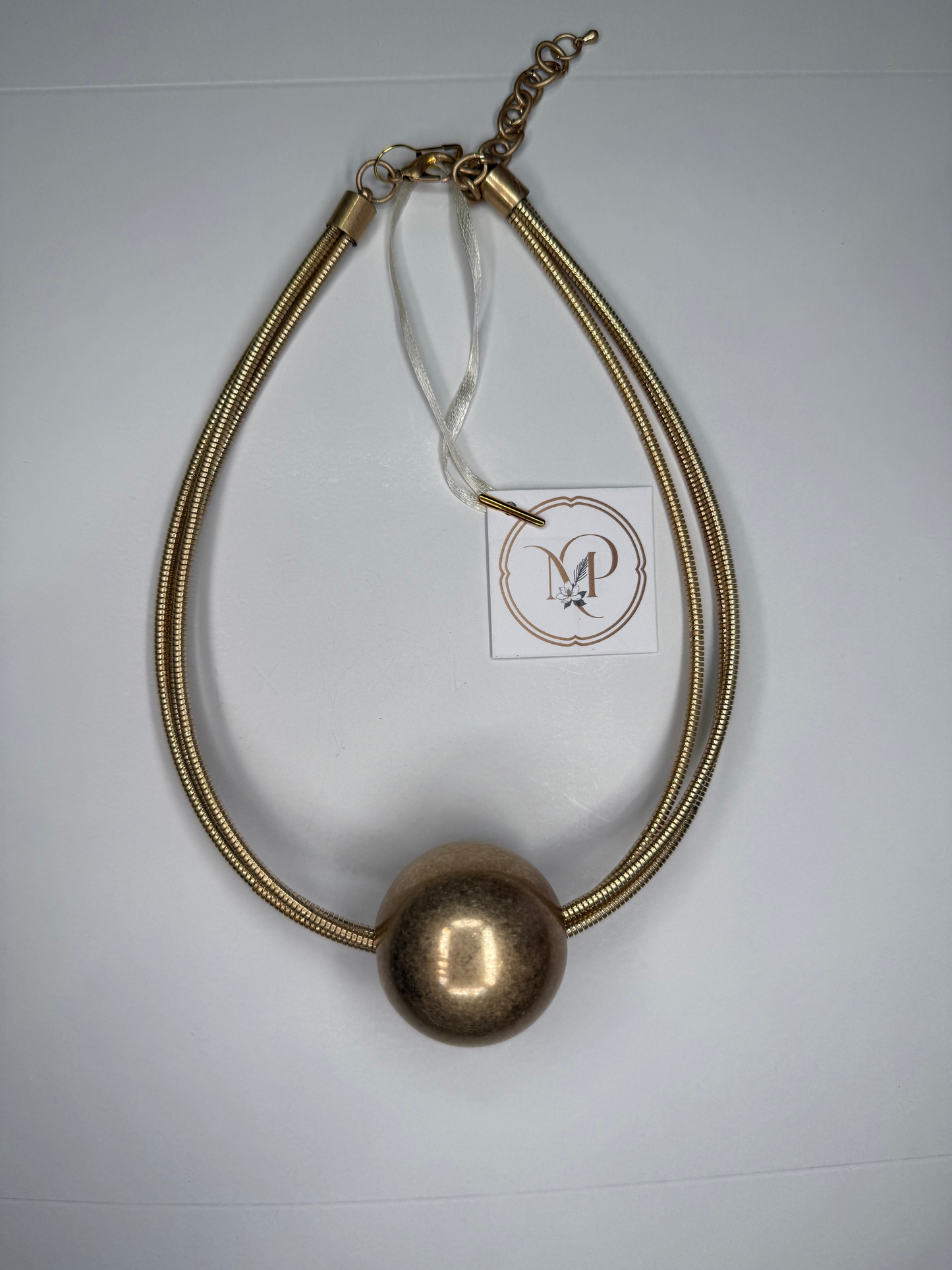 Gold Ball Necklace