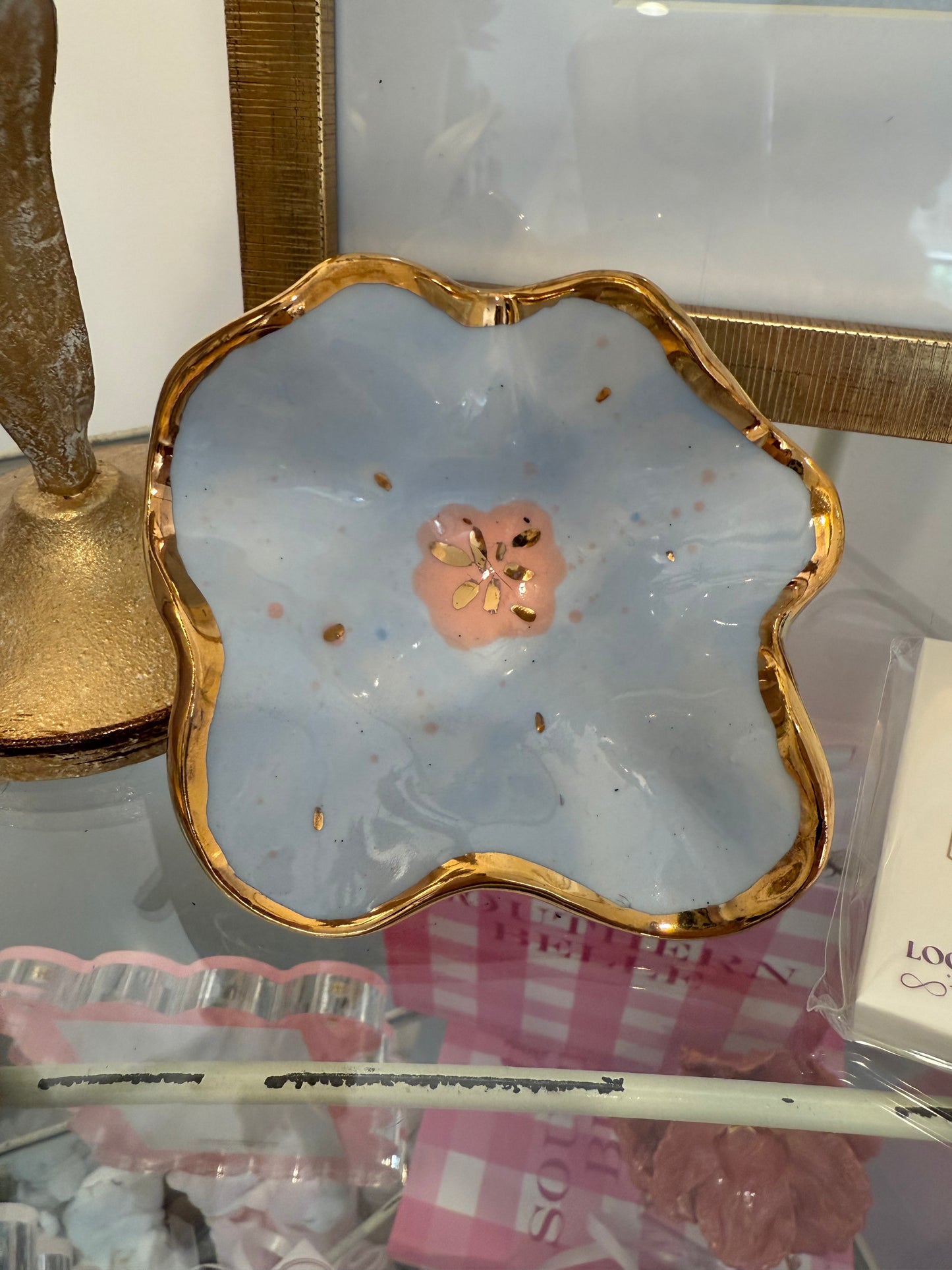 Floral Pedestal Bowl