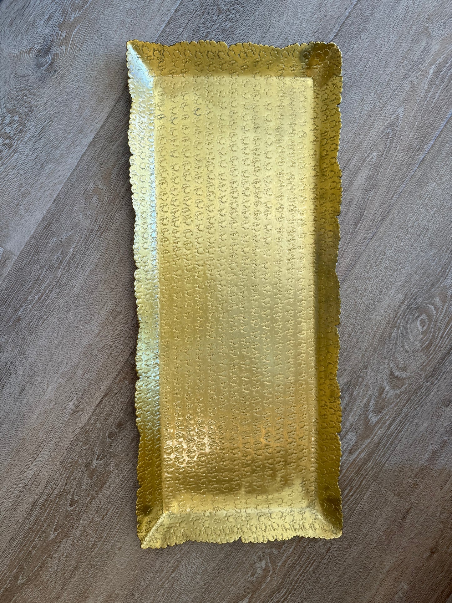 Large Pattern Gold Tray