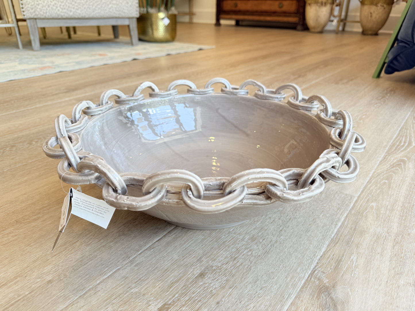 Angelo Low Bowl-Taupe