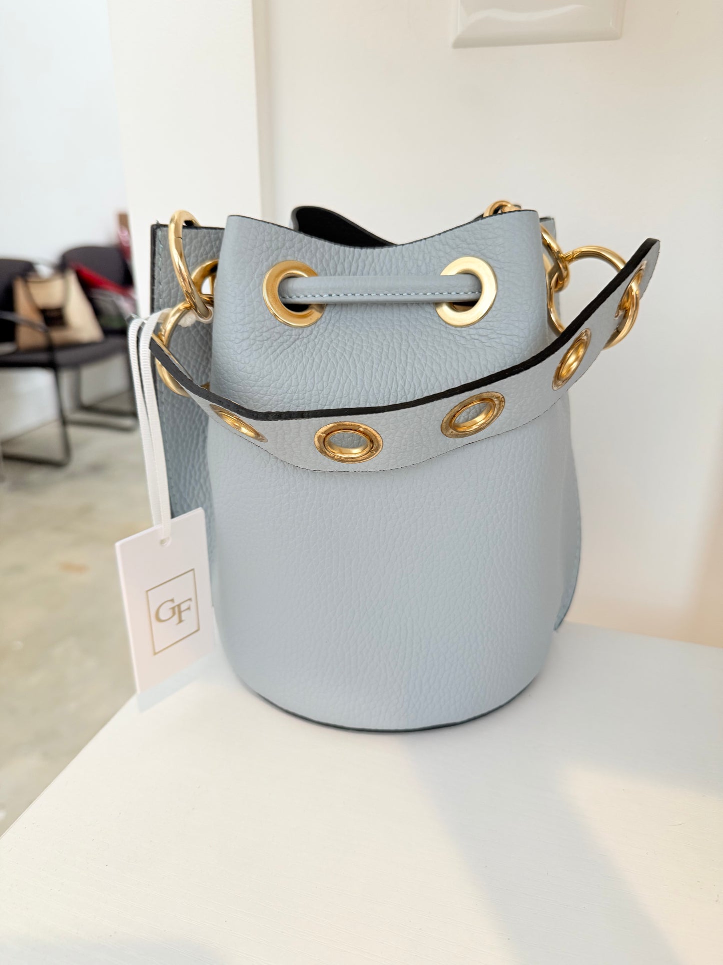 Lite Blue Bucket Bag