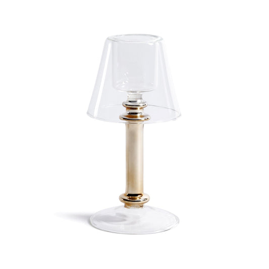 Isola glass tealight lamp, alternate angle