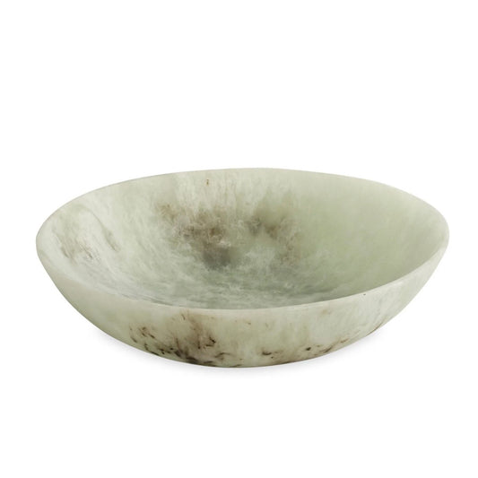 Jade swirl resin centerpiece bowl, alternate view