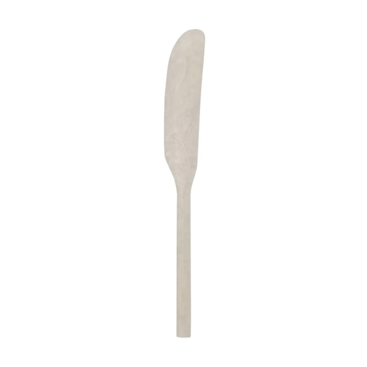 Marbled Resin Canapé Knife in white