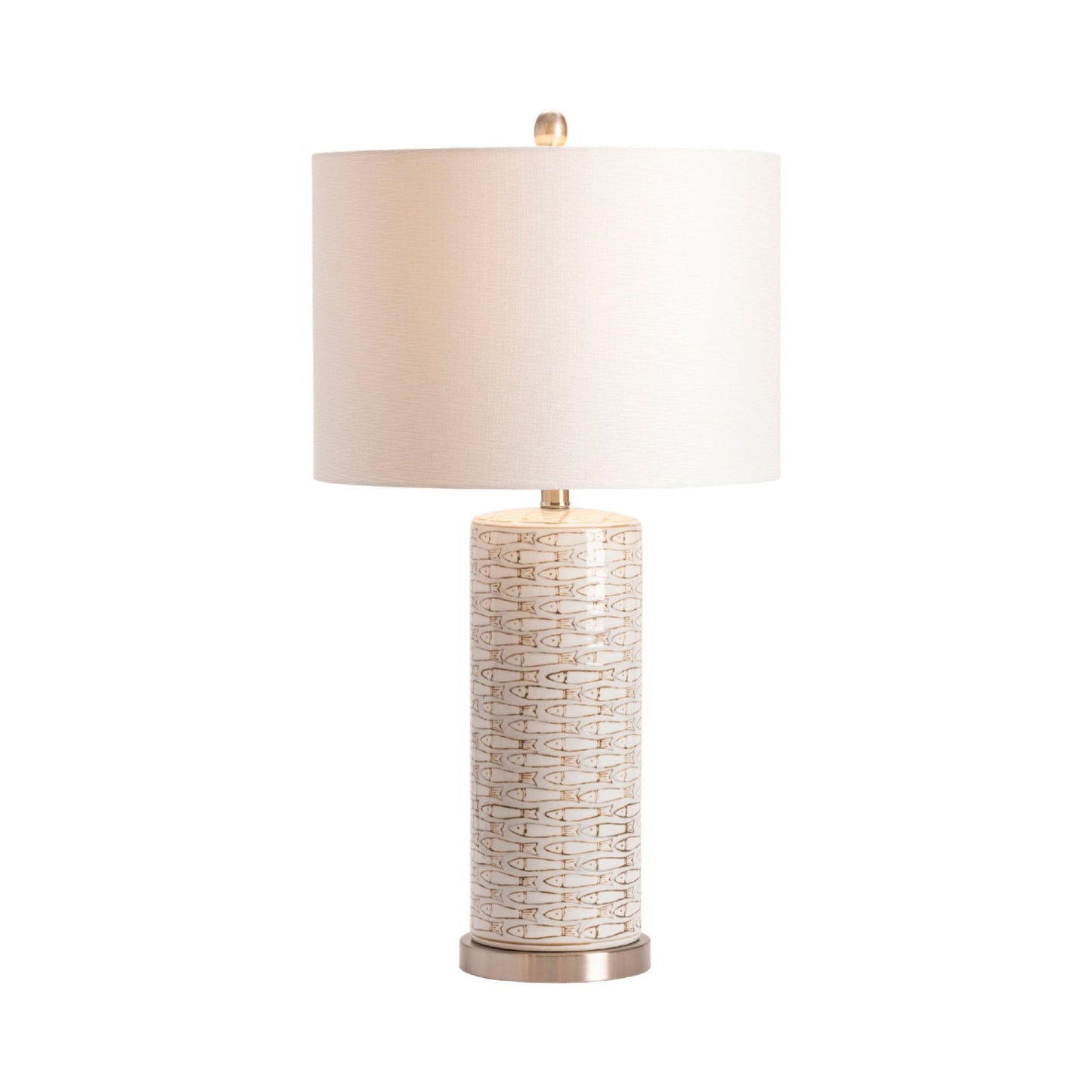 Morrison Table Lamp styled on a console