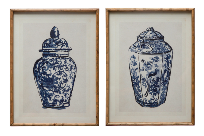 B & W Chin Jars Prints