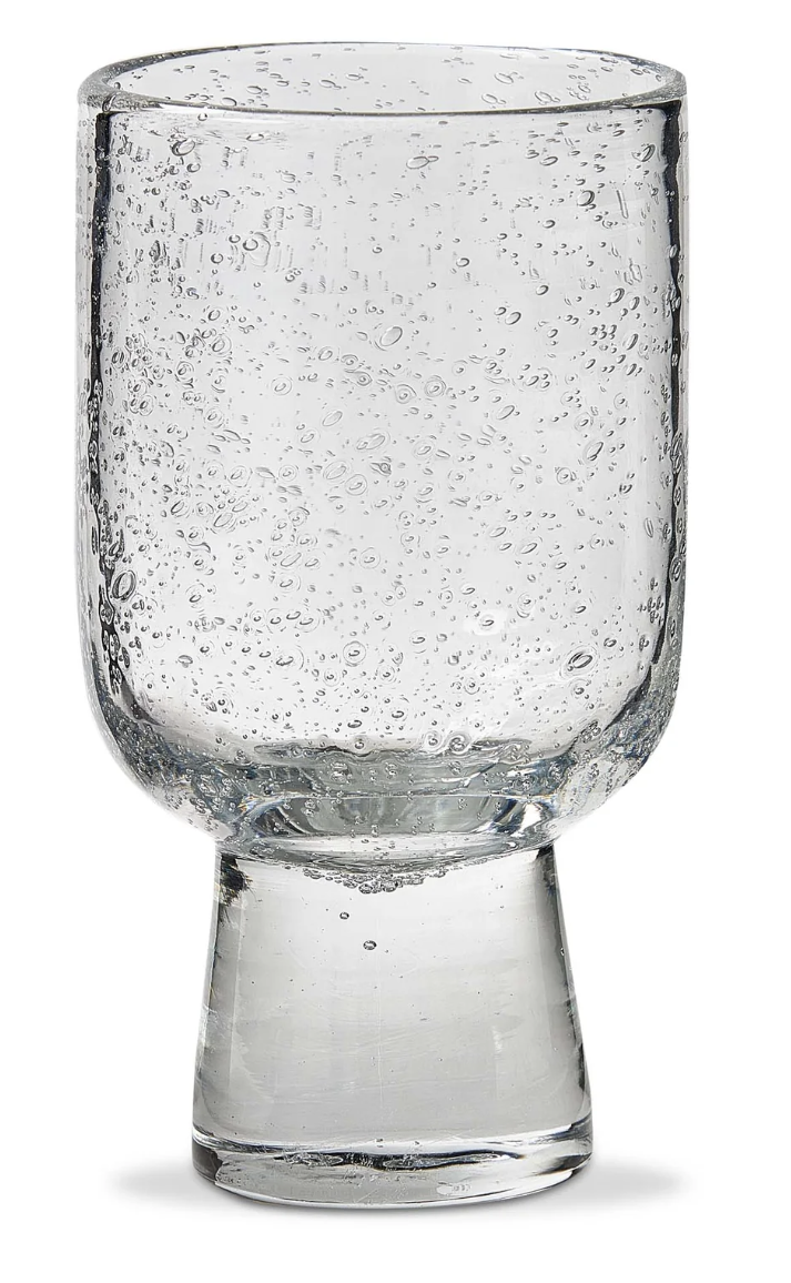 Bubble Glass Footed