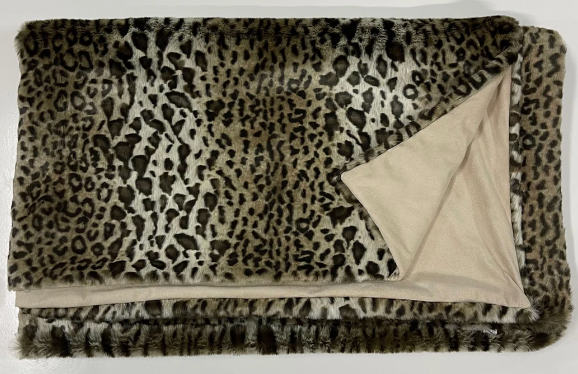 Leopard Faux Throw