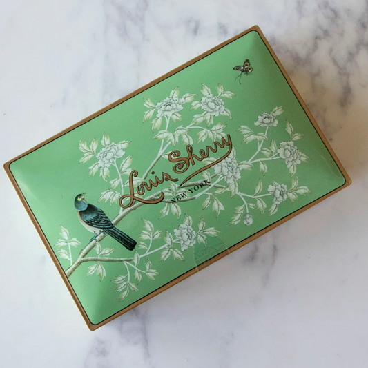 Gated Garden Chocolate Truffle Tin in garden-gate design