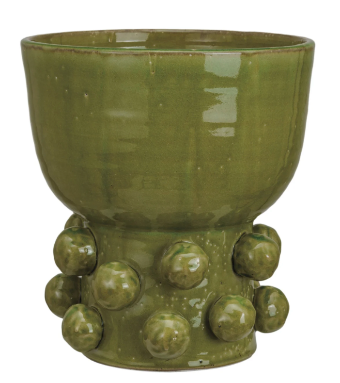 Green Footed Vase
