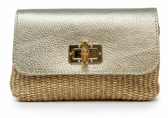Raffia & Bamboo Crossbody
