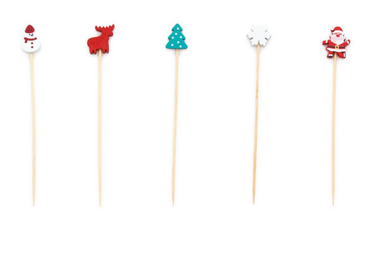 Holiday Cocktail Picks, Set of 36