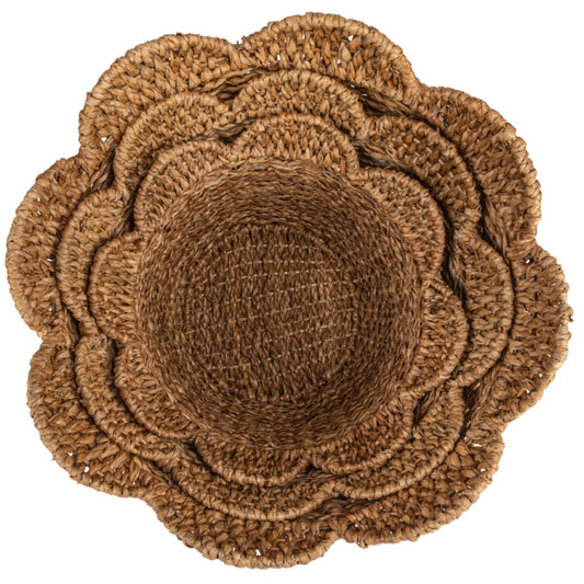 Tapered Braided Rattan Basket, single basket