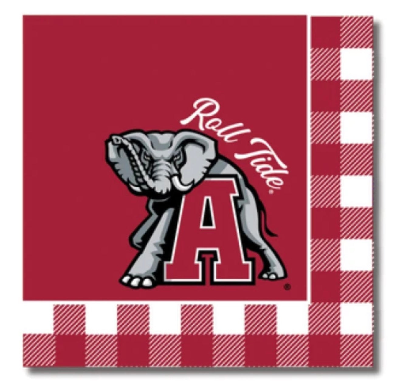 Alabama-themed officially licensed gameday napkins