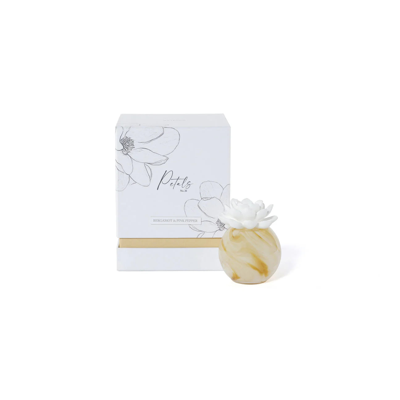 Petals Porcelain Reed Diffuser, Small