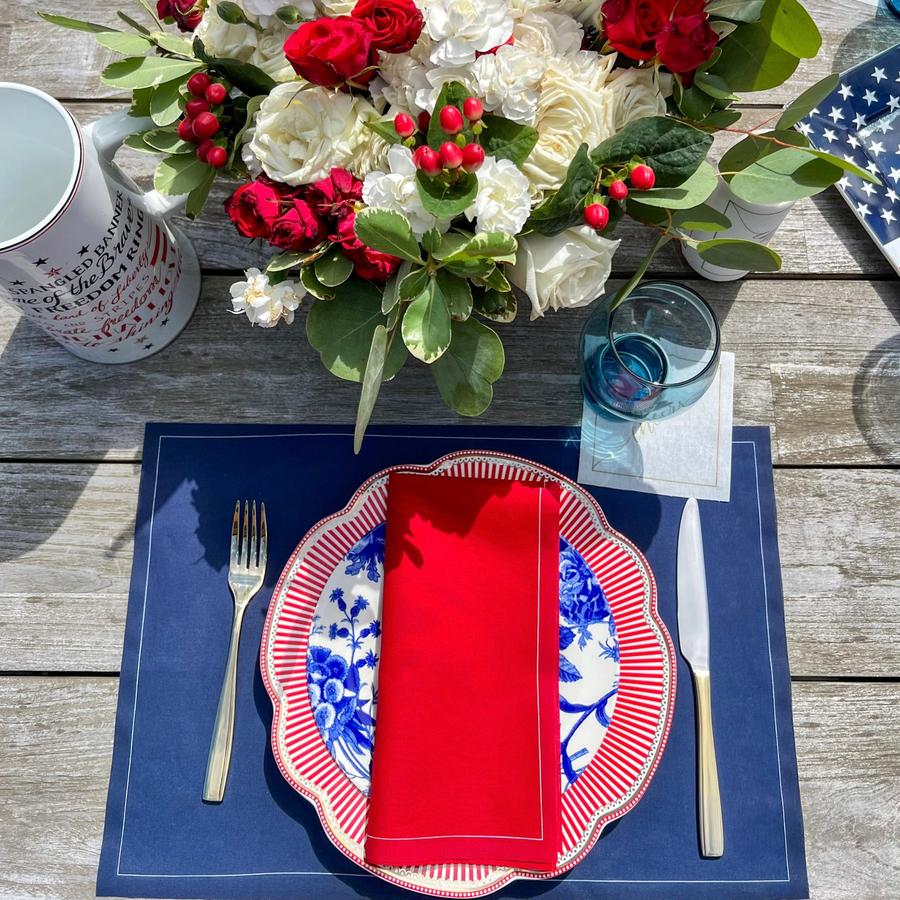 Luxury eco-friendly cotton placemat, styled table setting