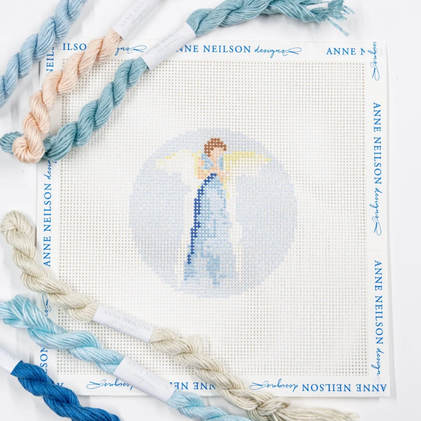 Blue Angel Beginner Needlepoint Kit, additional product view.