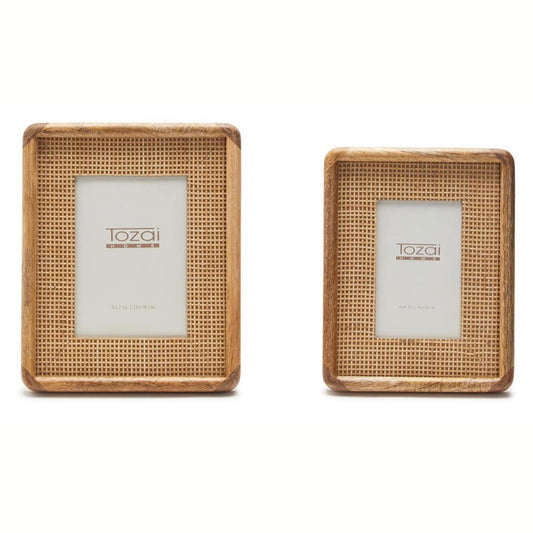 Cane-edge picture frame, alternate view