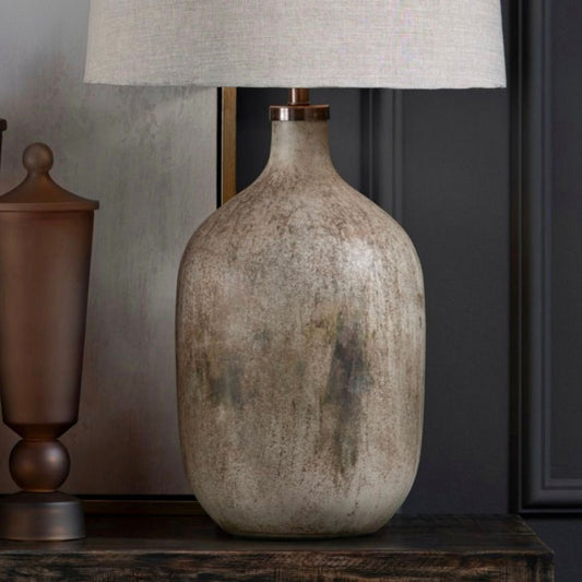 Chambers Table Lamp styled in a room setting
