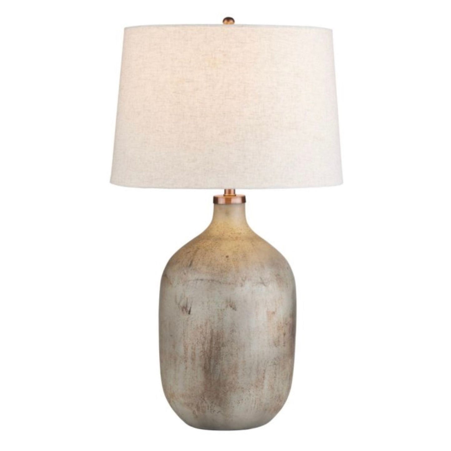 Chambers Table Lamp with hand-painted dripped glaze finish