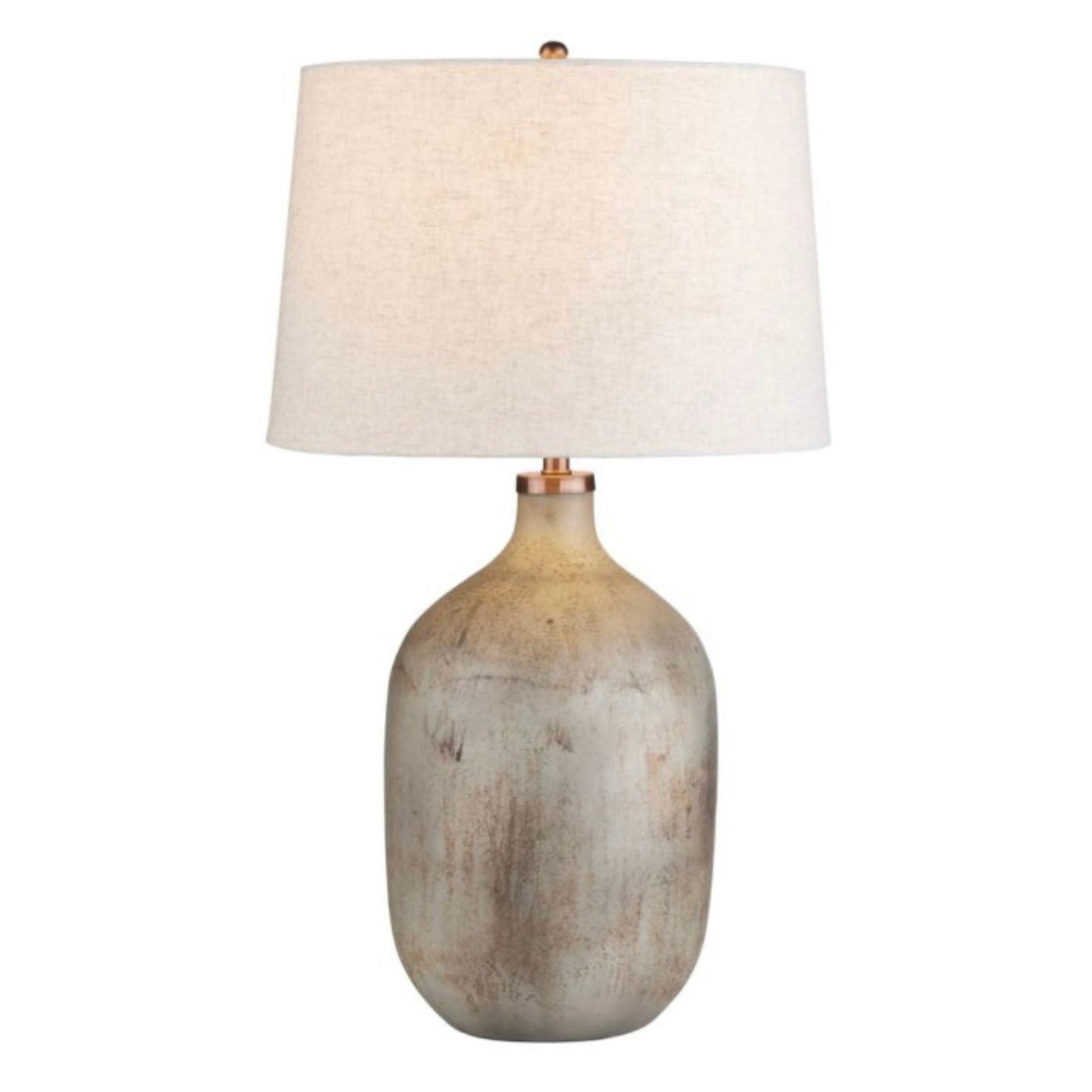 Chambers Table Lamp with hand-painted dripped glaze finish