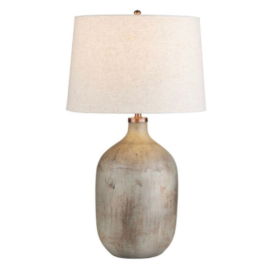 Chambers Table Lamp with hand-painted dripped glaze finish
