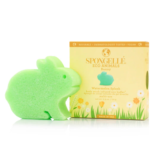 Kids' bunny bath buffer, product shot
