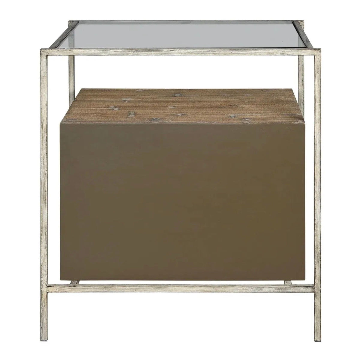 Fisher Chest Accent Table, back view