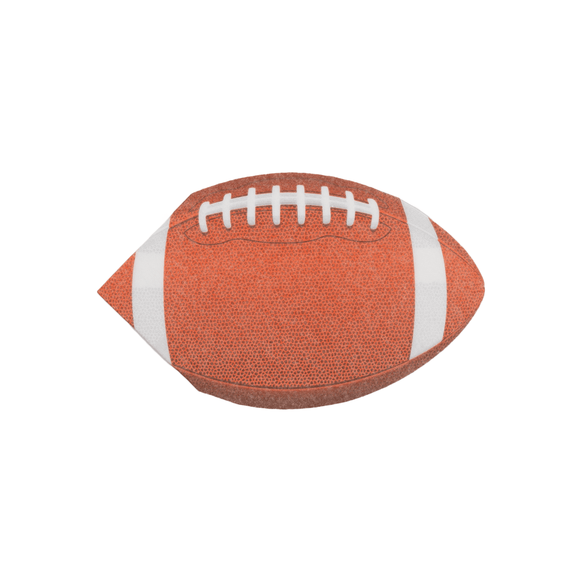 Football die-cut paper napkins, alternate view