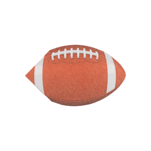 Football die-cut paper napkins, alternate view