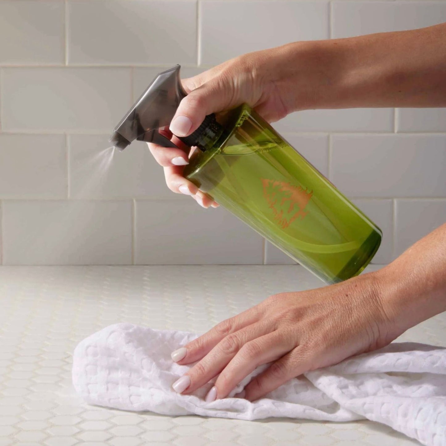 Frasier Fir countertop spray, styled on a kitchen counter