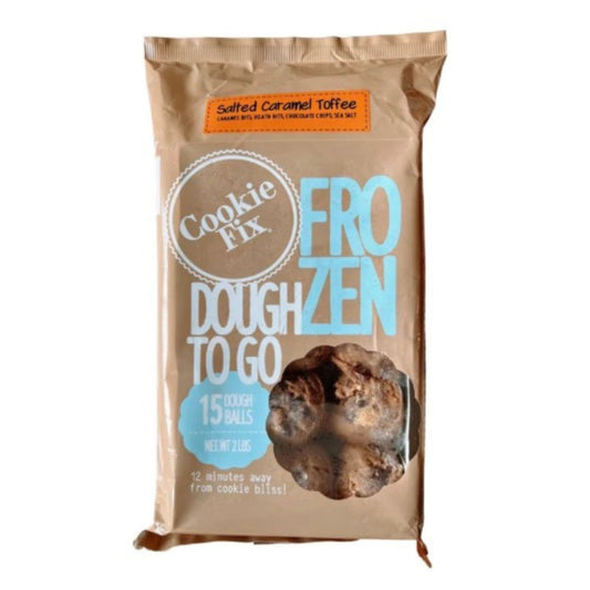 Frozen salted caramel toffee cookie dough balls, 2 lb. pack