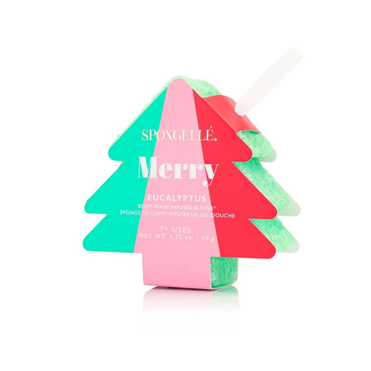 Merry (Eucalyptus) Holiday Tree Ornament Body Buffer by Spongelle.