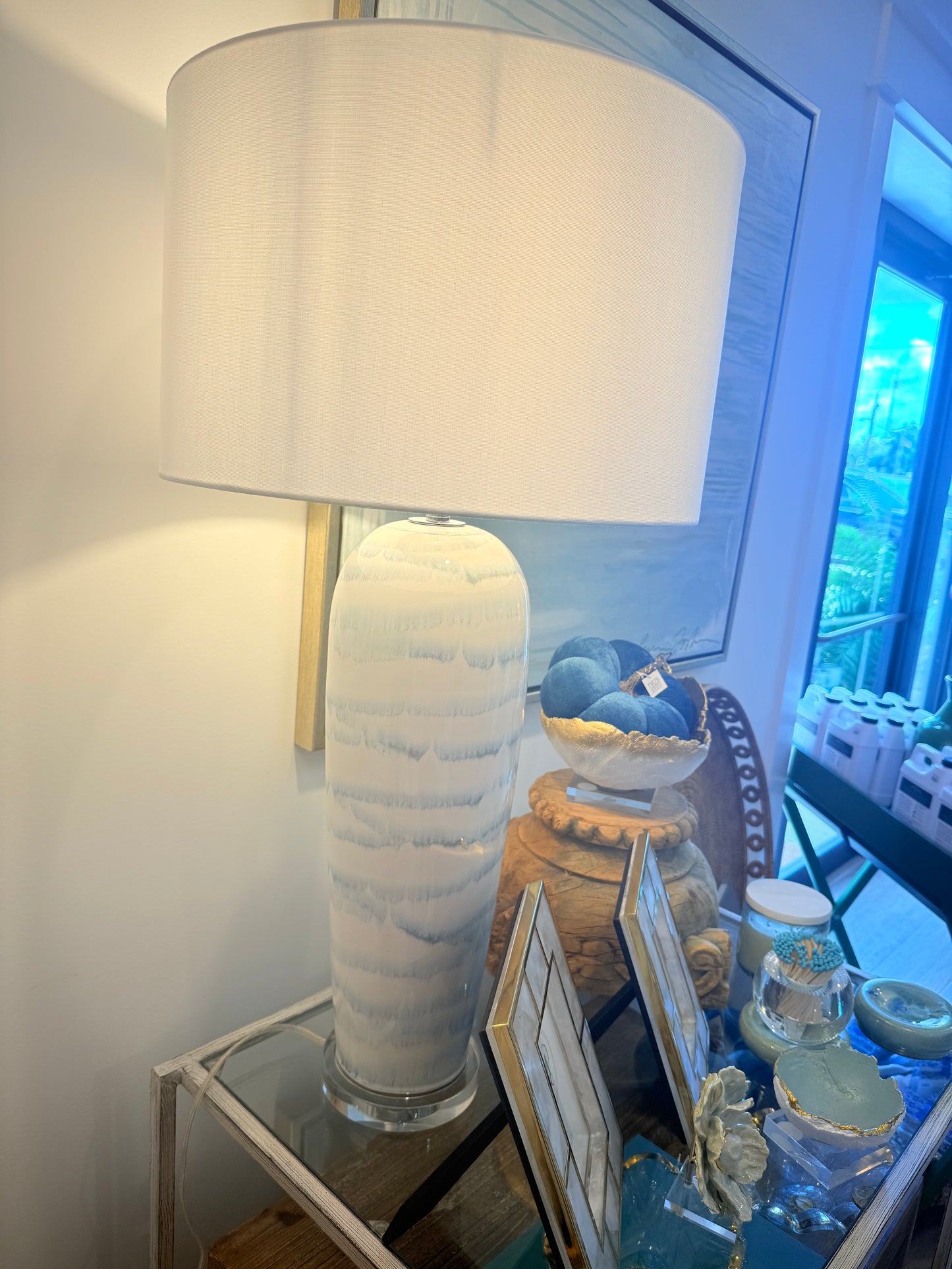 White&Blue Lamp