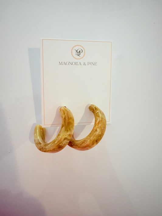 Thick Hoop Earrings