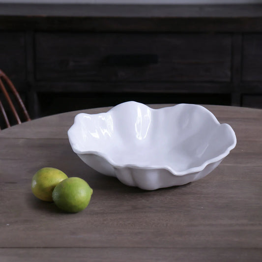 Bloom-Textured Medium Serving Bowl, 10.5"
