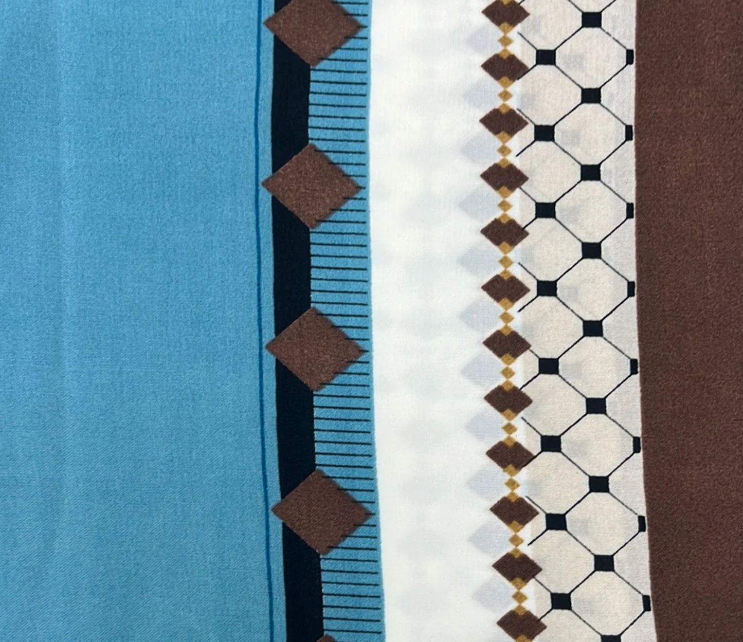 Brown and Turquoise Scarf