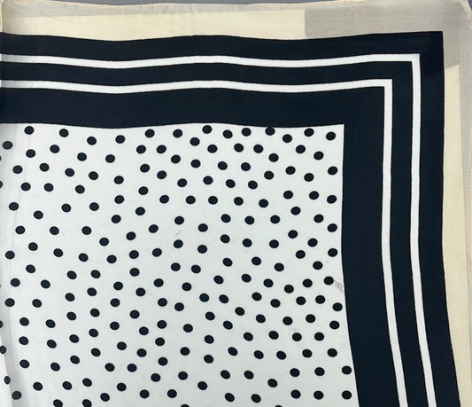 Beige and Black Scarf