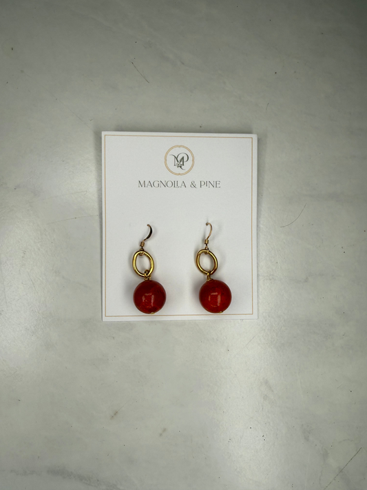 Red Dangle Earrings