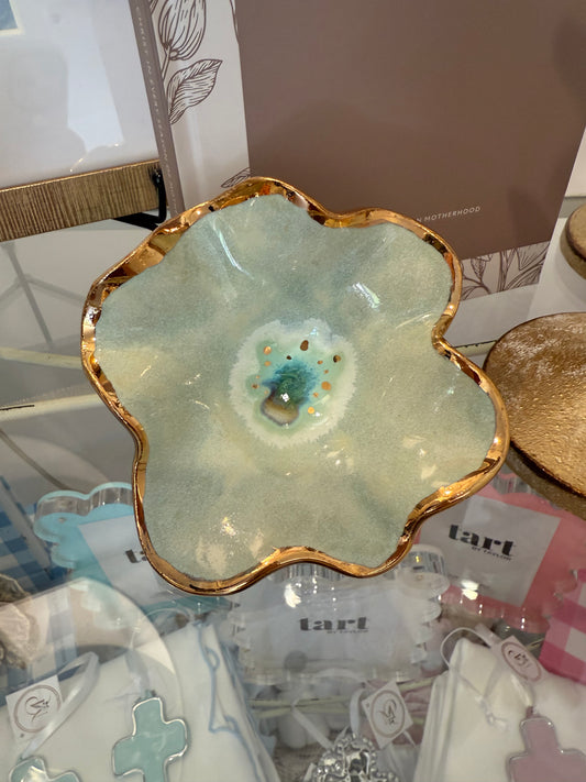 Floral Pedestal Bowl