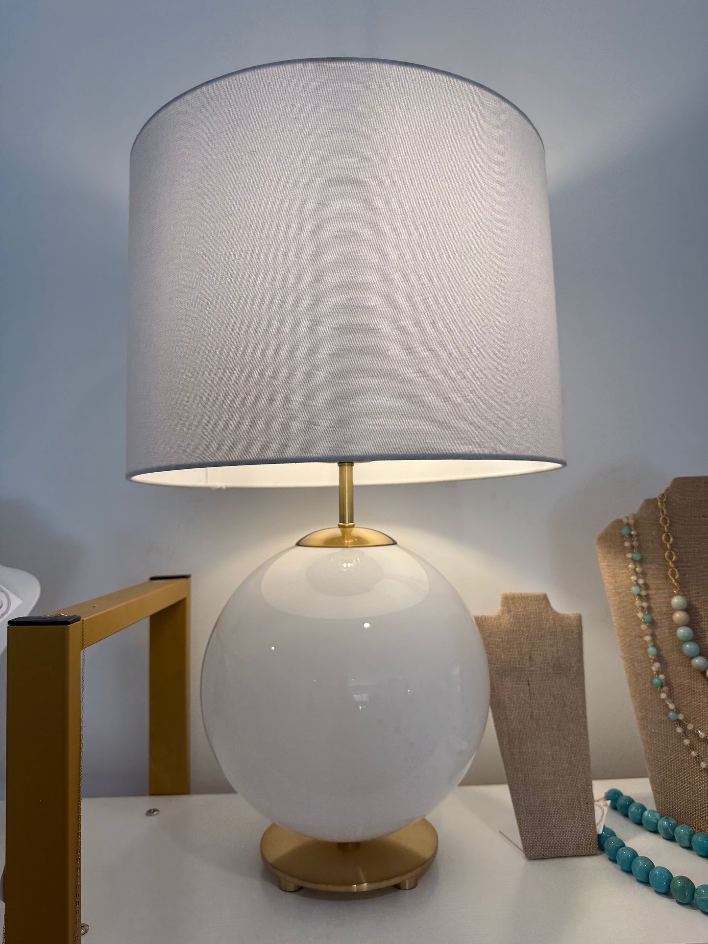 White Globe Lamp