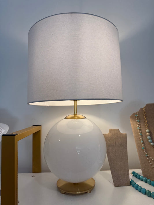 White Globe Lamp