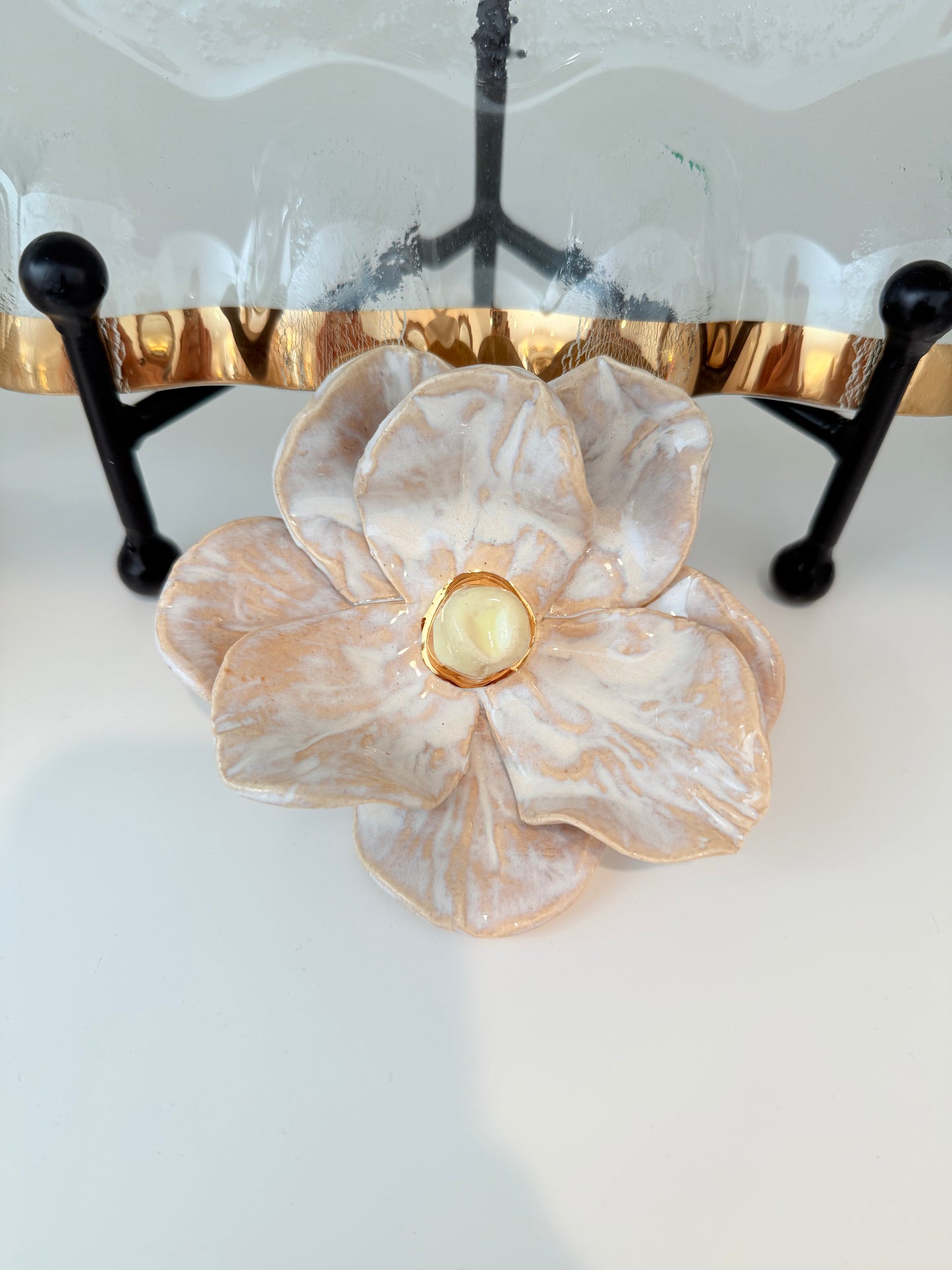 Gilded Magnolia Flowers